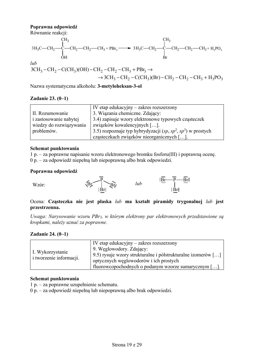 chemia matura 2019 - odpowiedzi-19