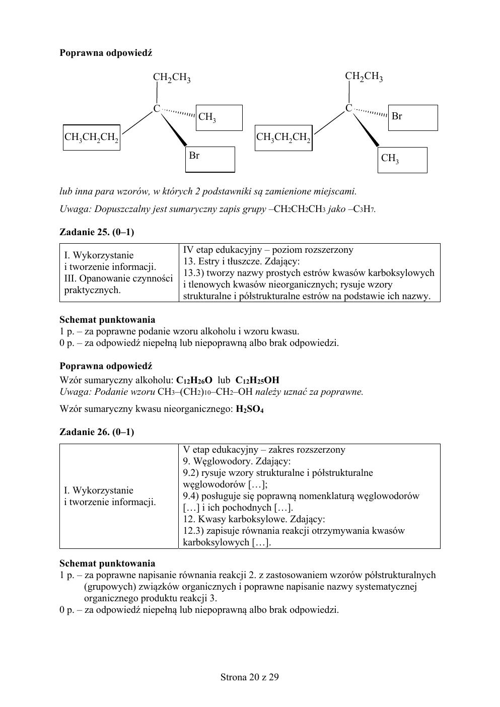 chemia matura 2019 - odpowiedzi-20