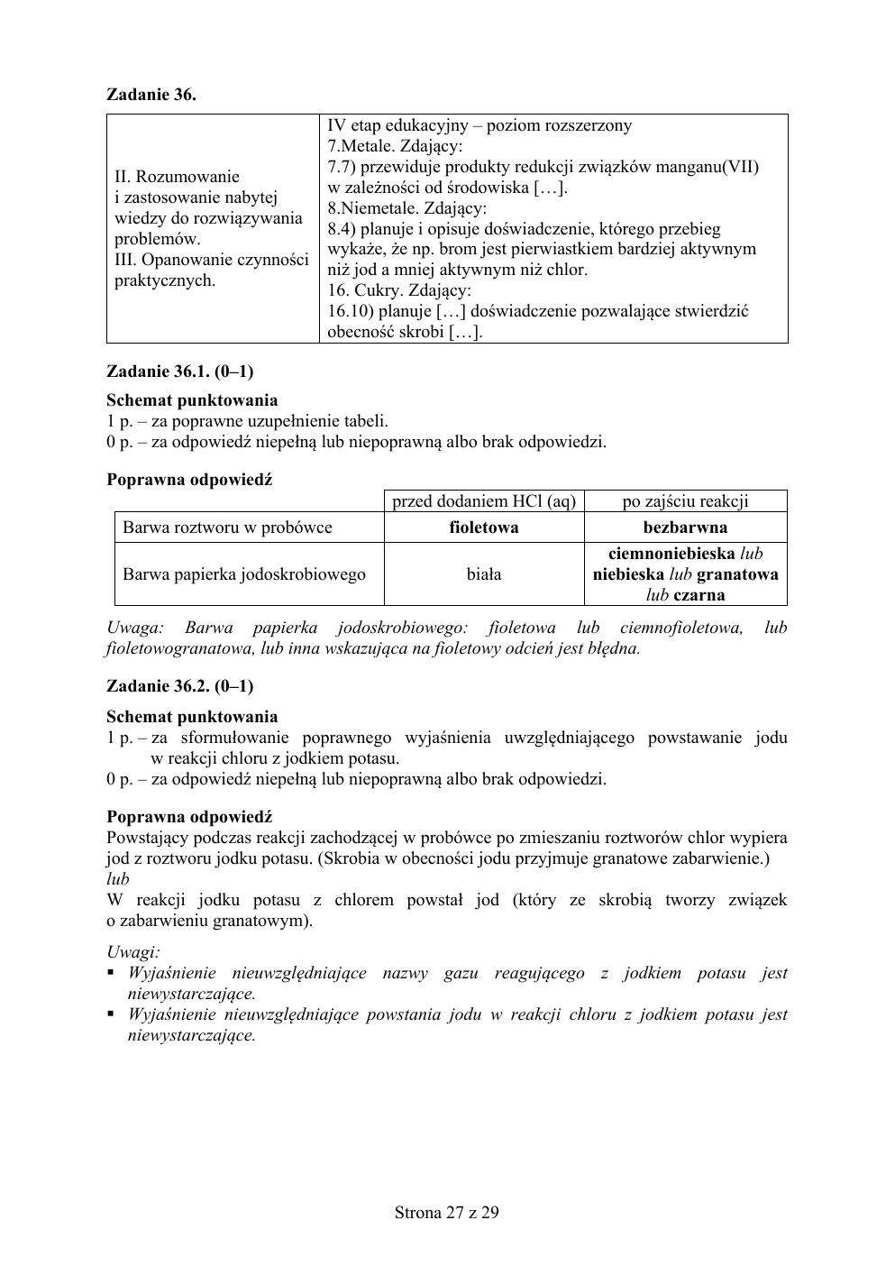 chemia matura 2019 - odpowiedzi-27