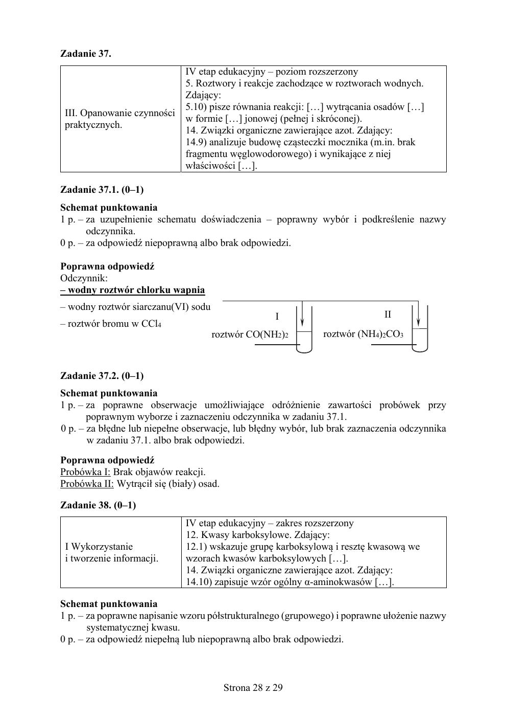 chemia matura 2019 - odpowiedzi-28