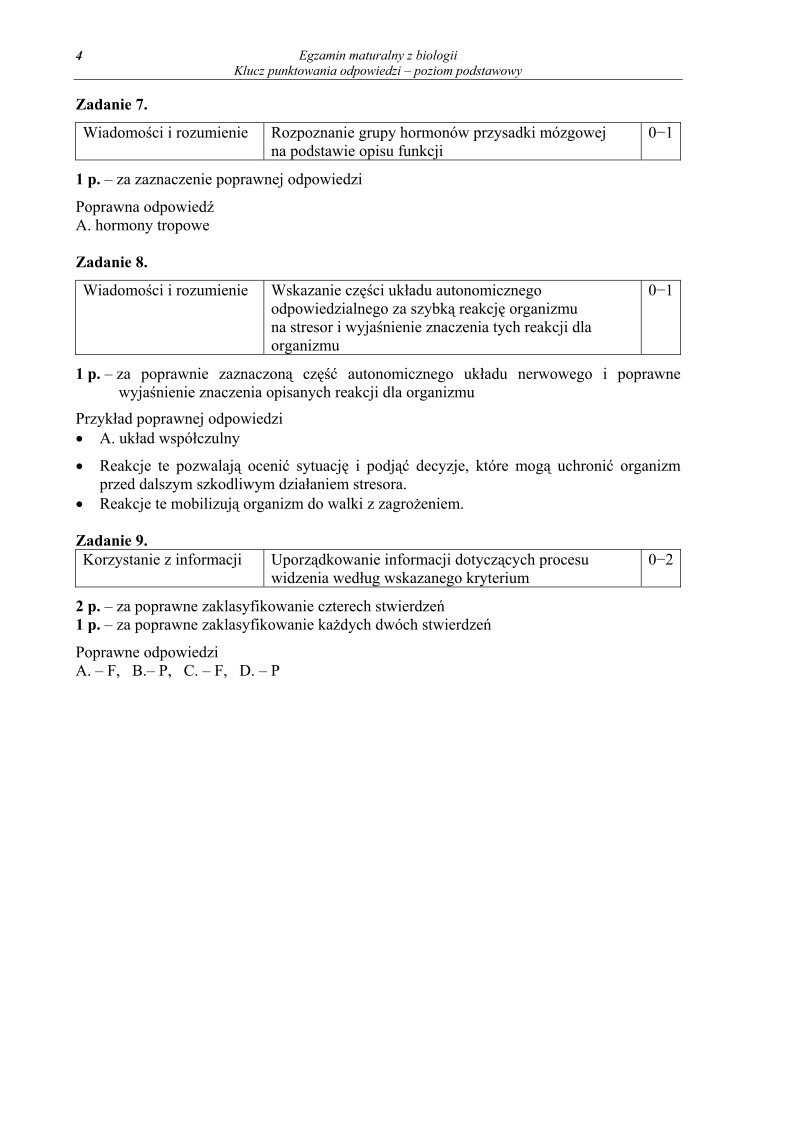 Odpowiedzi - biologia, p. podstawowy, matura 2010-strona-04