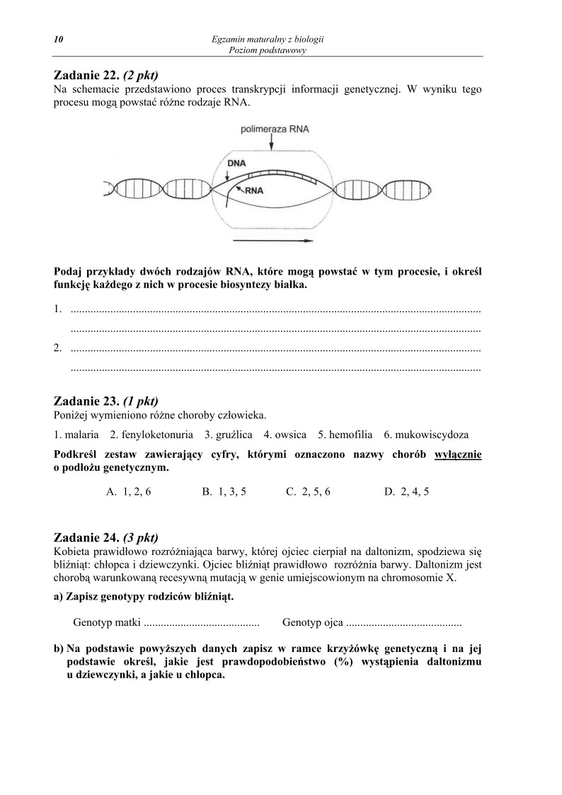 Pytania - biologia, p. podstawowy, matura 2010-strona-10