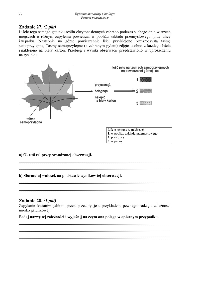 Pytania - biologia, p. podstawowy, matura 2010-strona-12