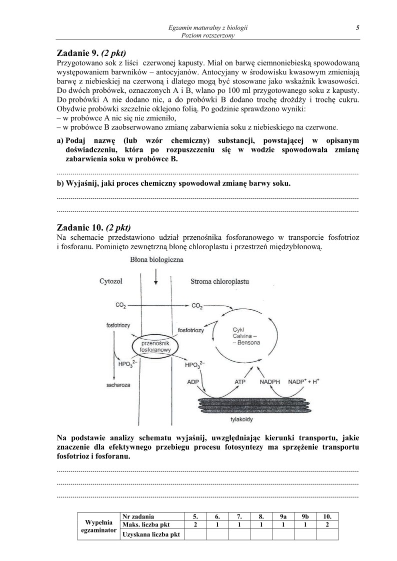Pytania - biologia, p. rozszerzony, matura 2010-strona-05