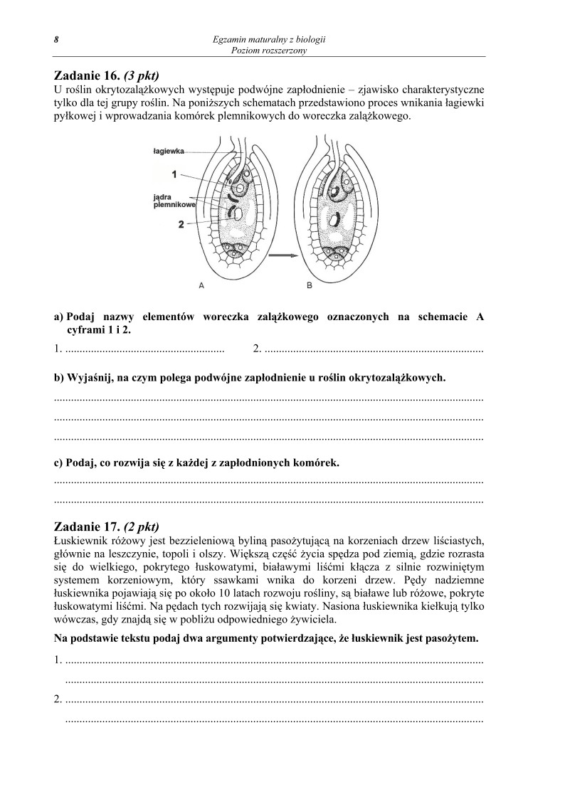 Pytania - biologia, p. rozszerzony, matura 2010-strona-08