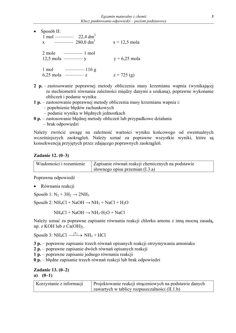 Odpowiedzi- chemia, p. podstawowy, matura 2010-strona-05