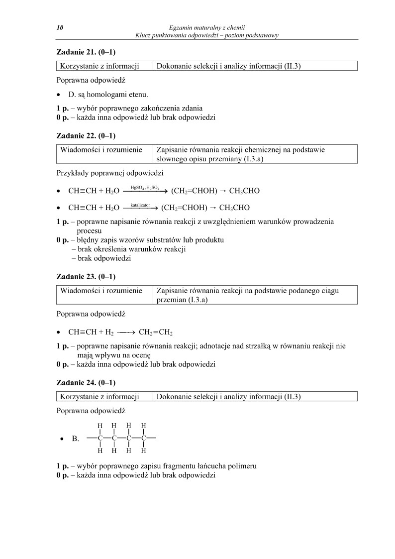 Odpowiedzi- chemia, p. podstawowy, matura 2010-strona-10