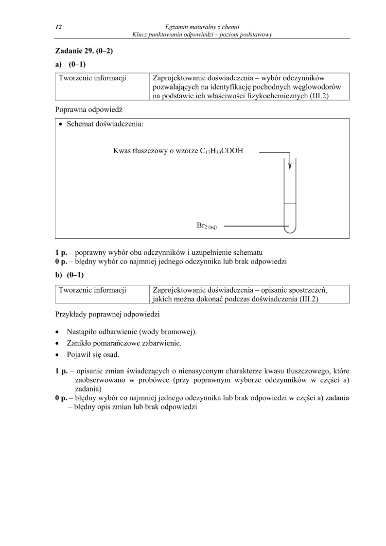 Odpowiedzi- chemia, p. podstawowy, matura 2010-strona-12