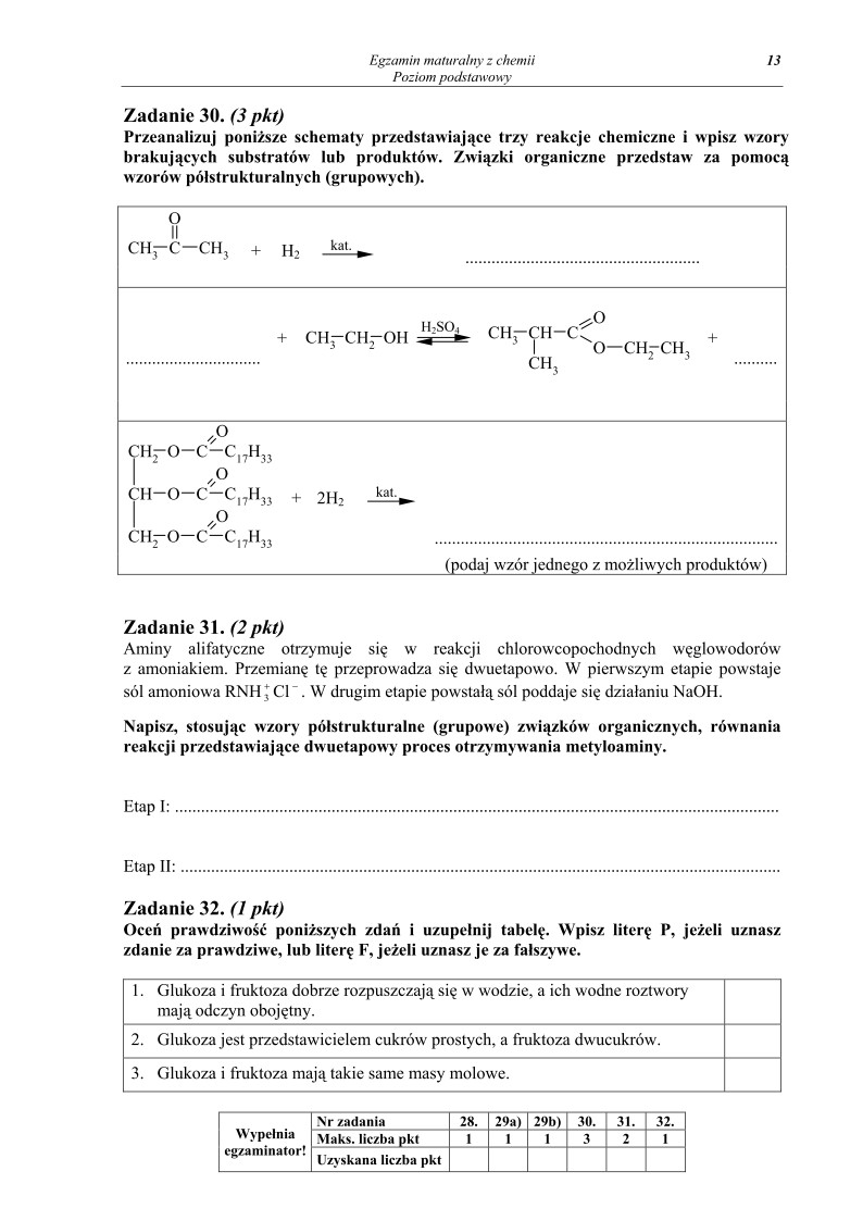 Pytania - chemia, p. podstawowy, matura 2010-strona-13