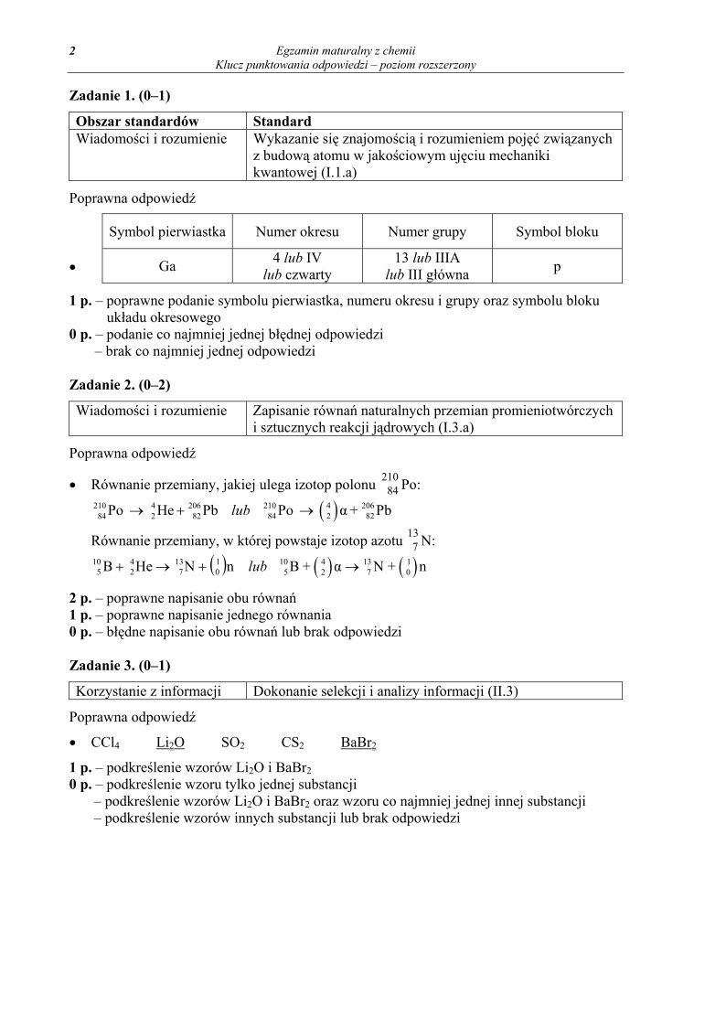 Odpowiedzi - chemia, p. rozszerzony, matura 2010-strona-02