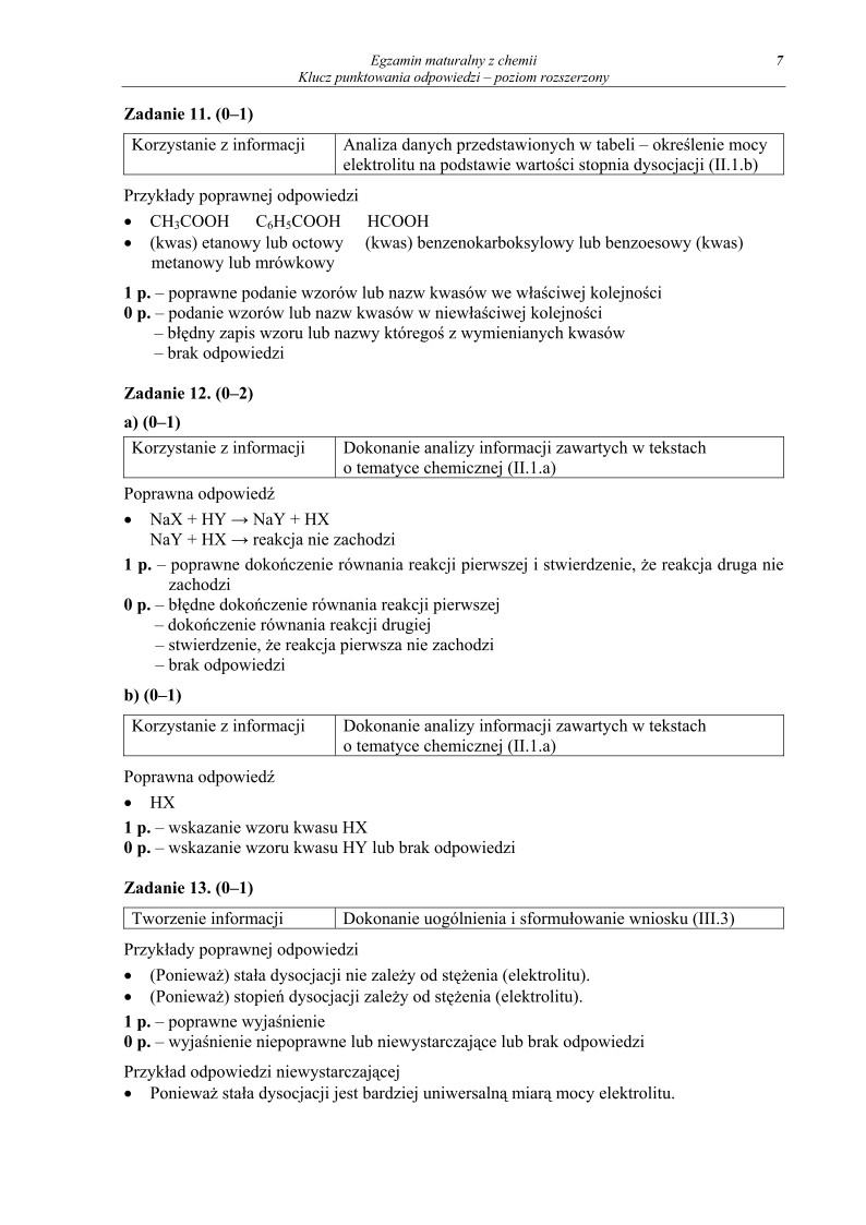 Odpowiedzi - chemia, p. rozszerzony, matura 2010-strona-07