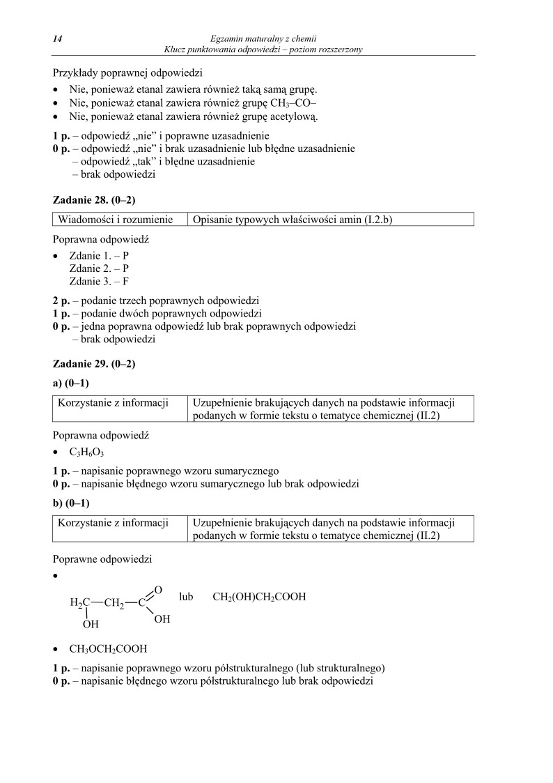 Odpowiedzi - chemia, p. rozszerzony, matura 2010-strona-14