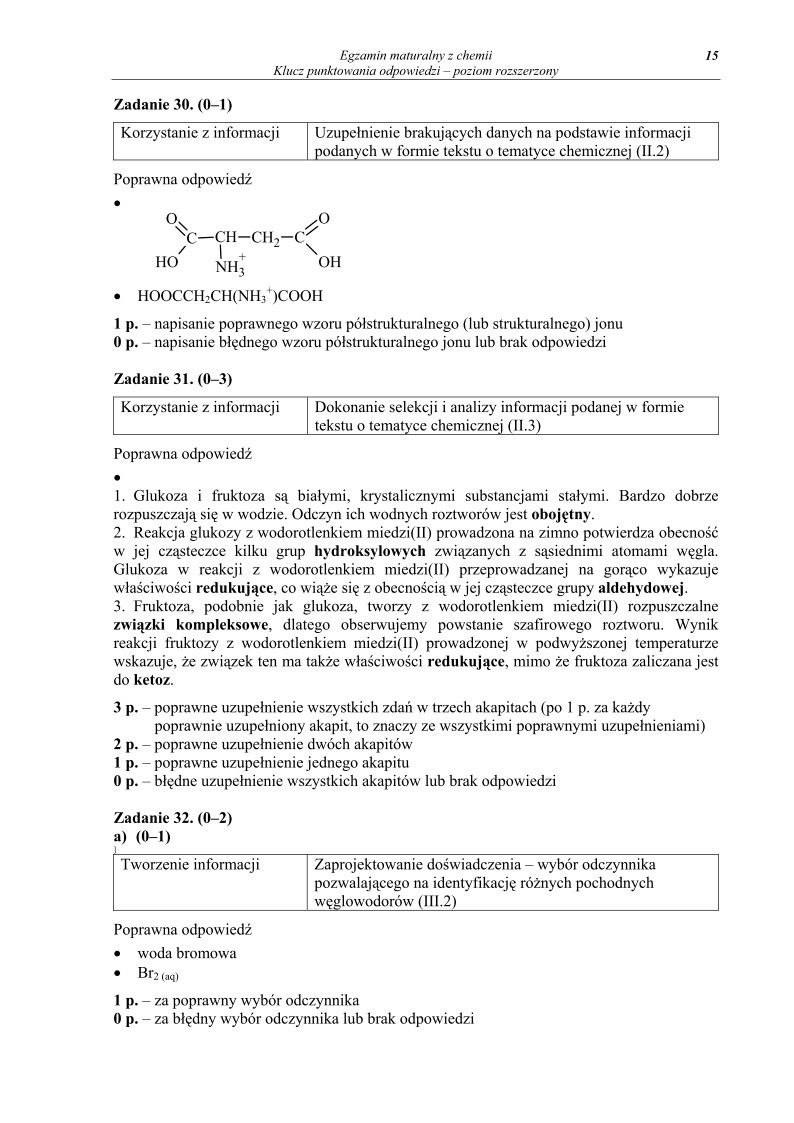 Odpowiedzi - chemia, p. rozszerzony, matura 2010-strona-15