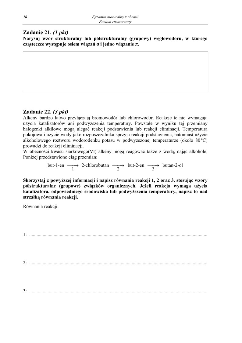 Pytania - chemia, p. rozszerzony, matura 2010-strona-10