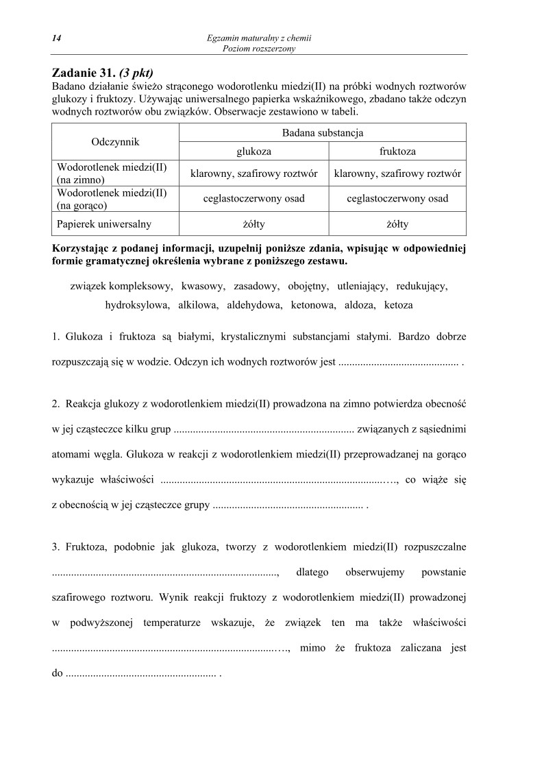 Pytania - chemia, p. rozszerzony, matura 2010-strona-14