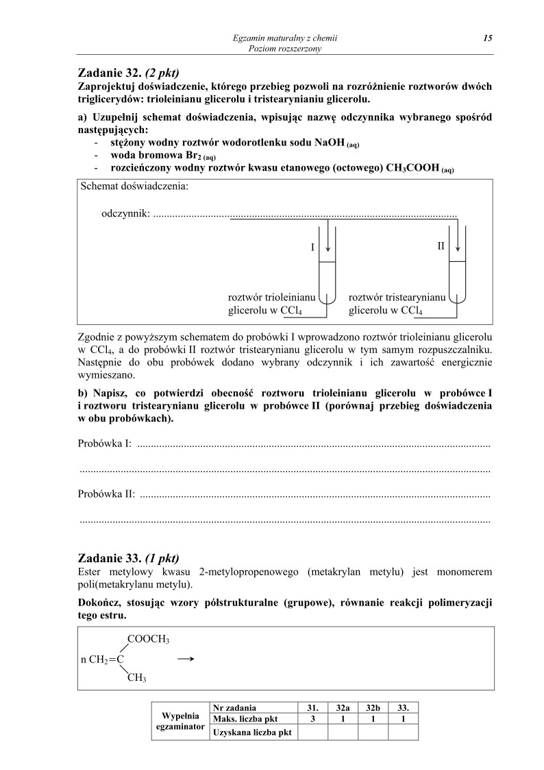 Pytania - chemia, p. rozszerzony, matura 2010-strona-15