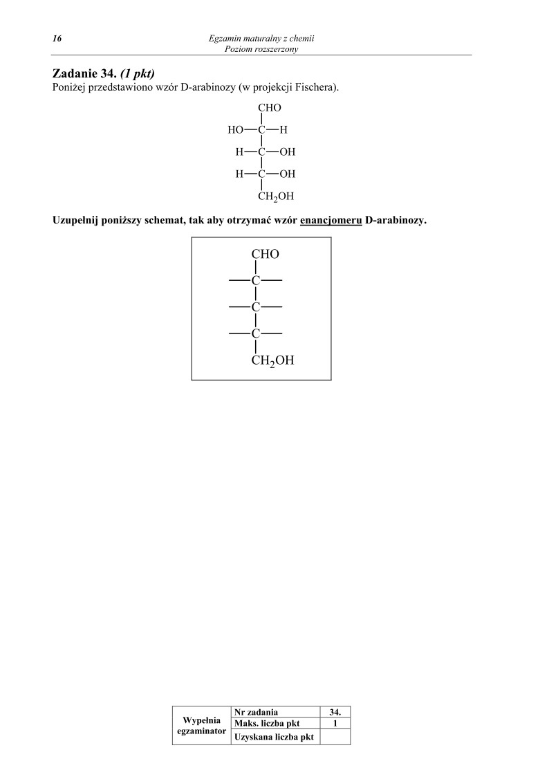 Pytania - chemia, p. rozszerzony, matura 2010-strona-16