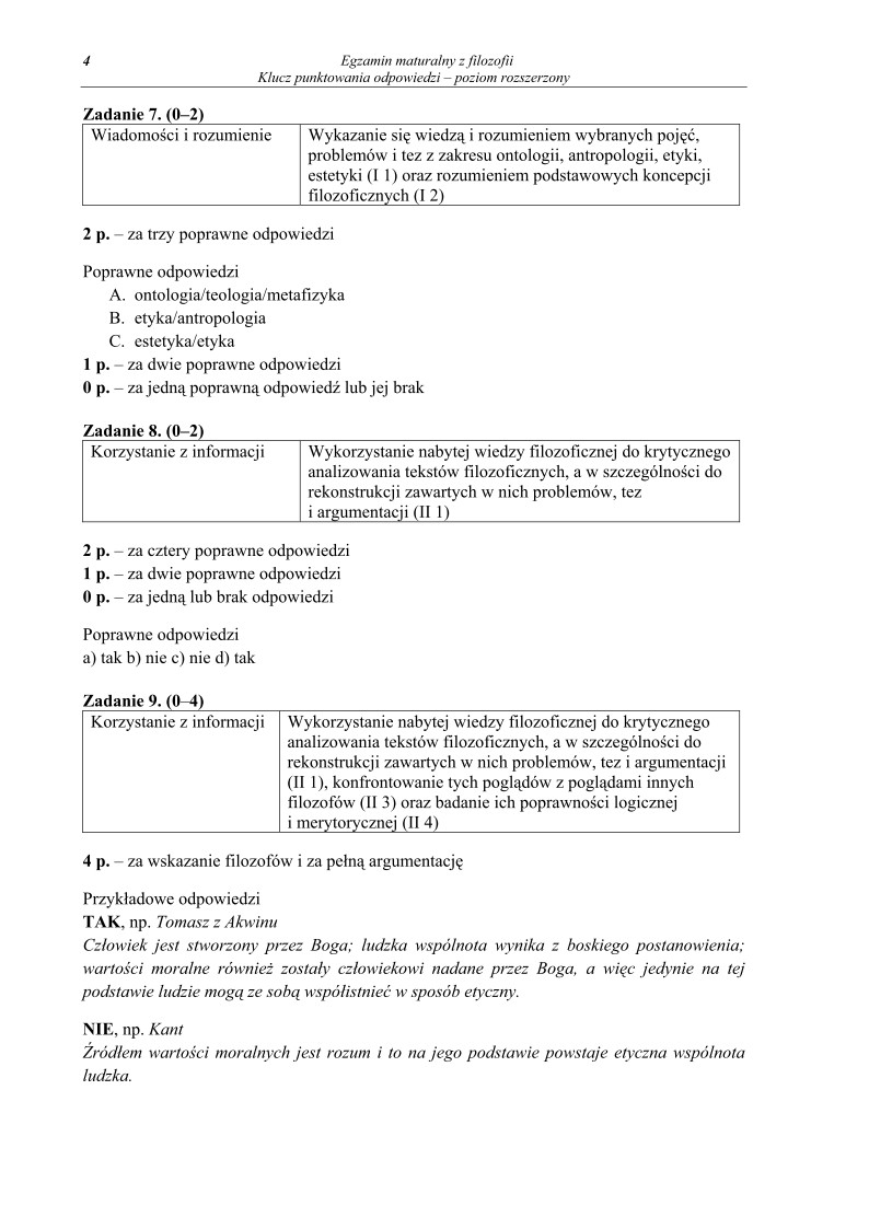 Odpowiedzi - filozofia, p. rozszerzony, matura 2010-strona-04