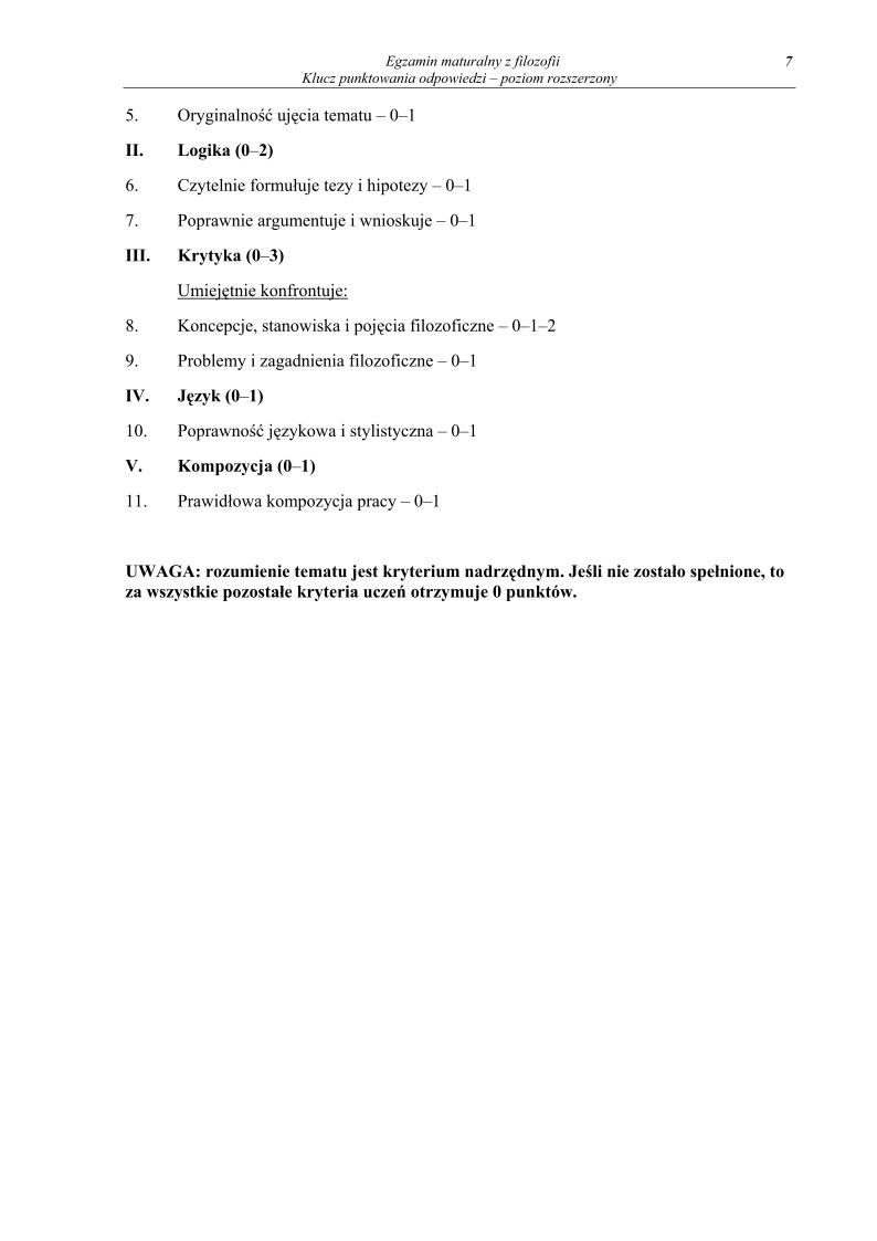 Odpowiedzi - filozofia, p. rozszerzony, matura 2010-strona-07