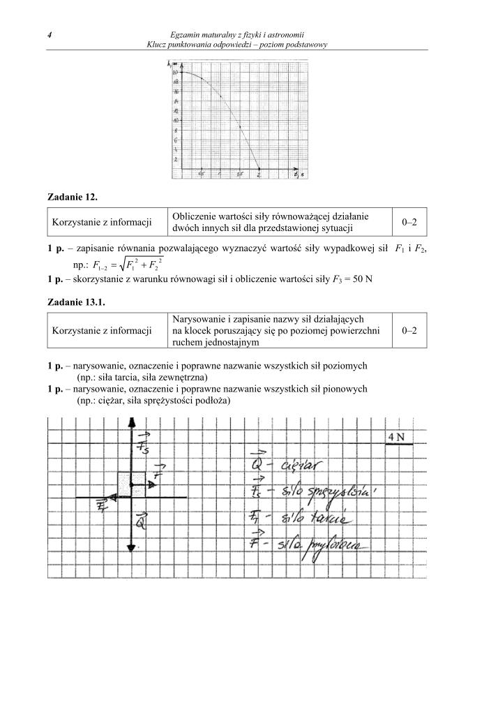 Odpowiedzi - fizyka i astronomia, p. podstawowy, matura 2010-strona-04