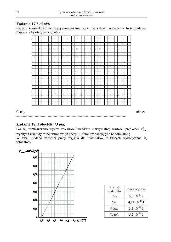 Pytania - fizyka i astronomia, p. podstawowy, matura 2010-strona-10