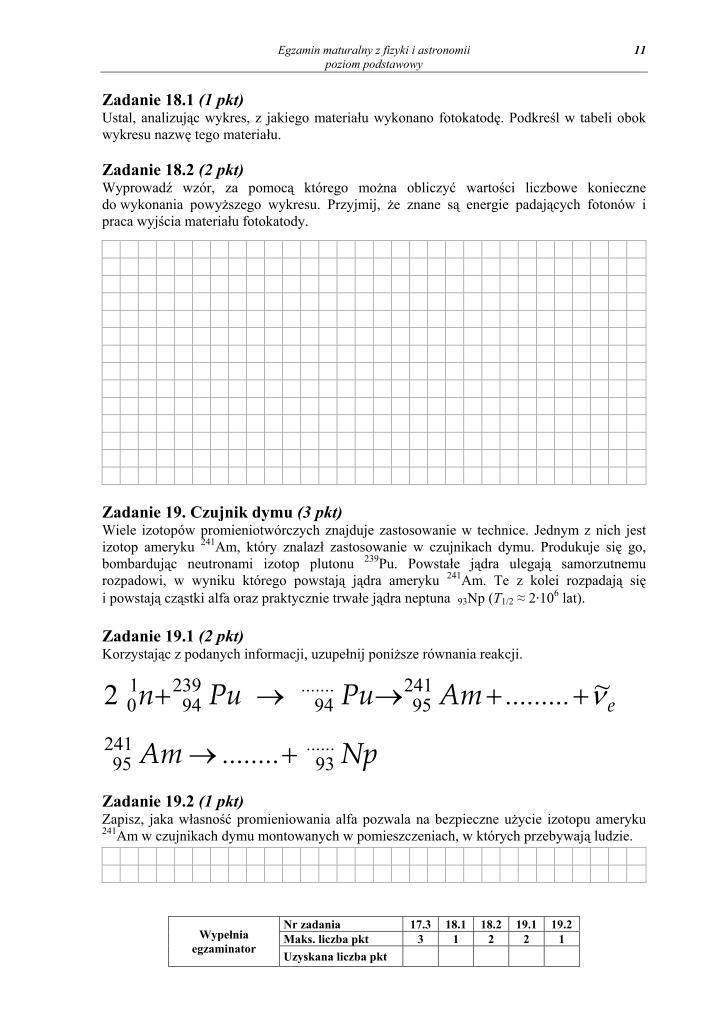 Pytania - fizyka i astronomia, p. podstawowy, matura 2010-strona-11