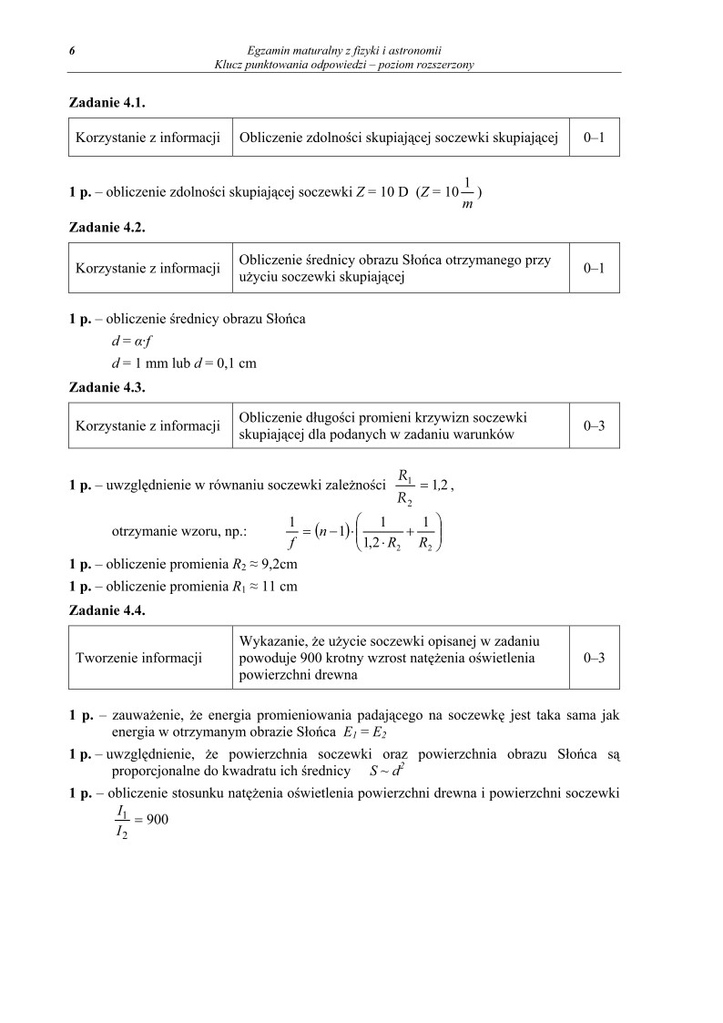 Odpowiedzi - fizyka i astronomia, p. rozszerzony, matura 2010-strona-06