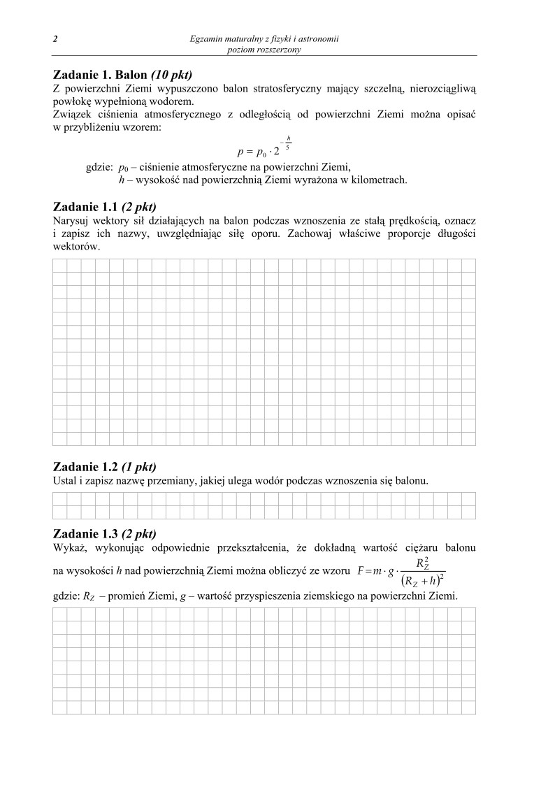 Pytania - fizyka i astronomia, p. rozszerzony, matura 2010-strona-02