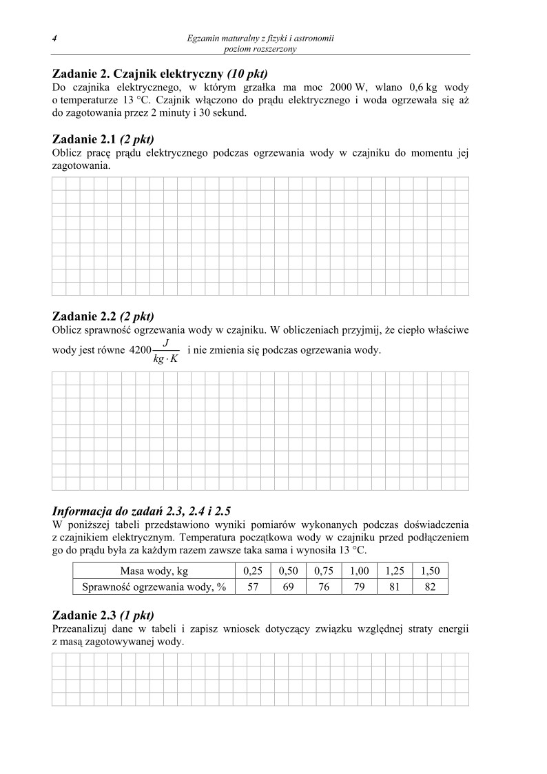 Pytania - fizyka i astronomia, p. rozszerzony, matura 2010-strona-04