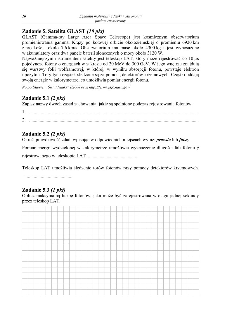 Pytania - fizyka i astronomia, p. rozszerzony, matura 2010-strona-10