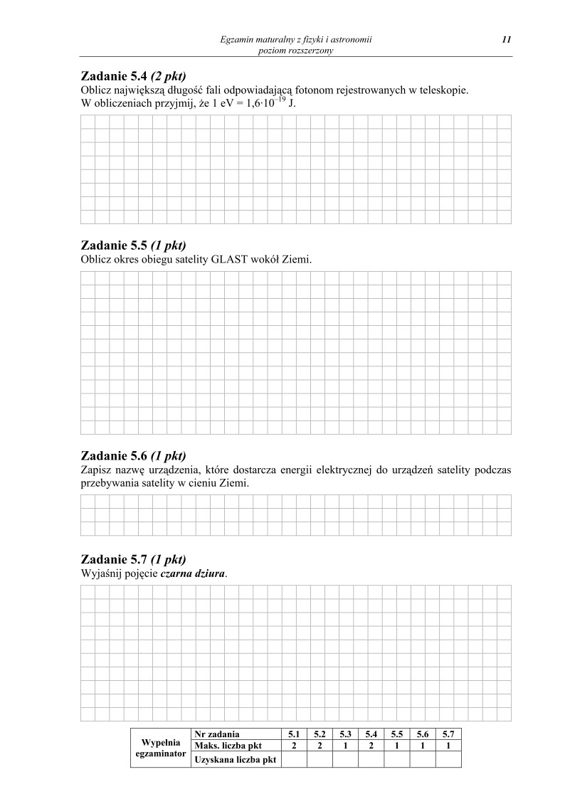 Pytania - fizyka i astronomia, p. rozszerzony, matura 2010-strona-11