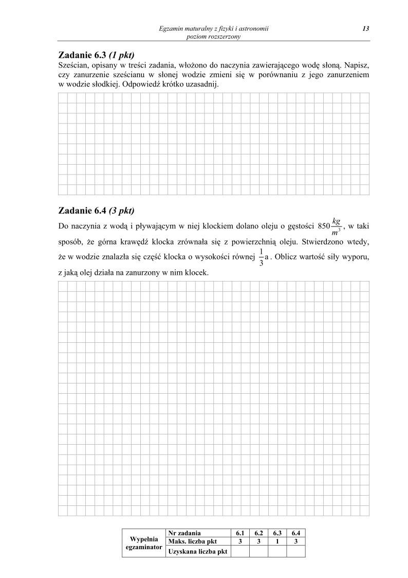 Pytania - fizyka i astronomia, p. rozszerzony, matura 2010-strona-13