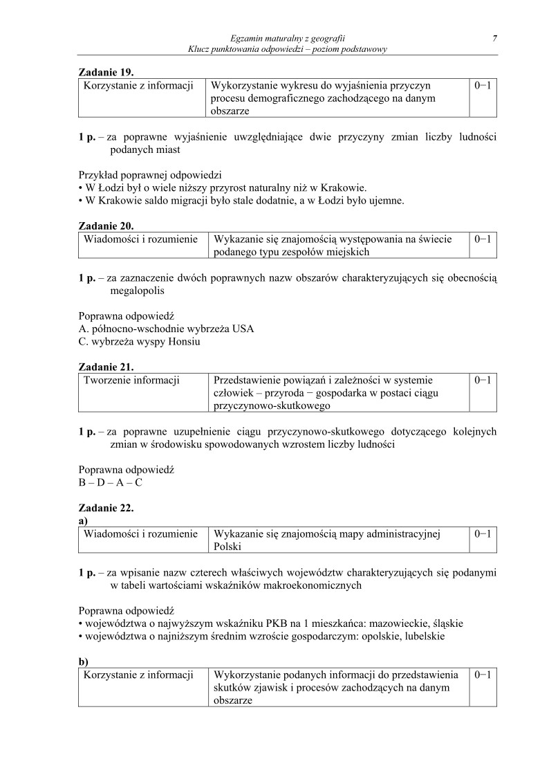 Odpowiedzi - geografia, p. podstawowy, matura 2010-strona-07