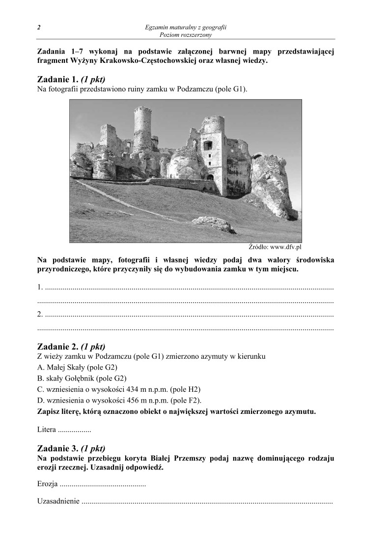 Pytania - geografia, p. rozszerzony, matura 2010-strona-02