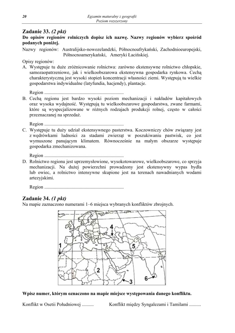 Pytania - geografia, p. rozszerzony, matura 2010-strona-20