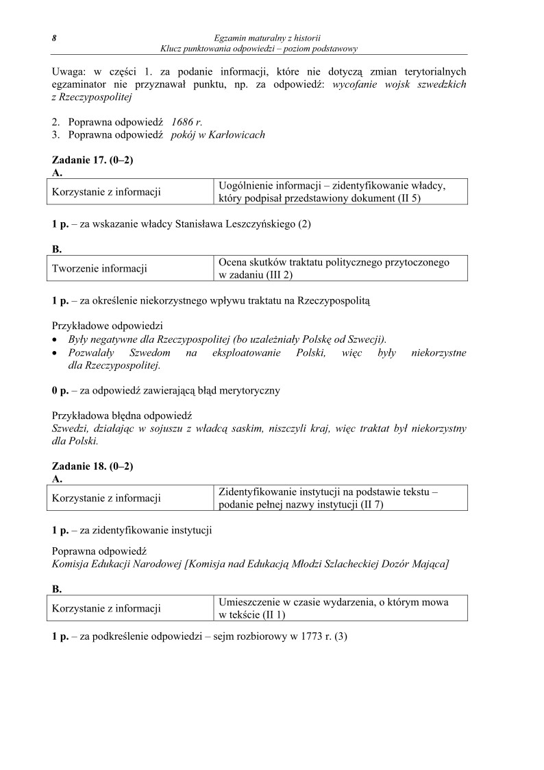 Odpowiedzi - historia, p. podstawowy, matura 2010-strona-08