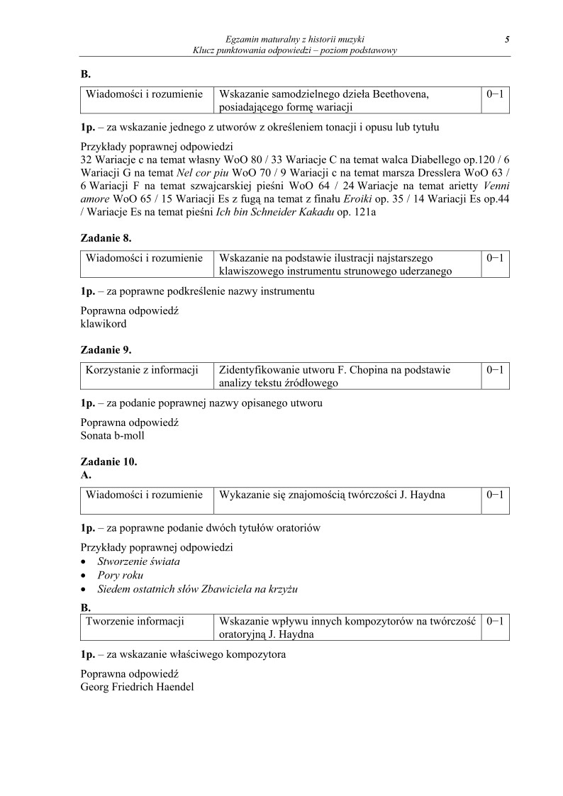 Odpowiedzi - historia muzyki, p. podstawowy, matura 2010-strona-05