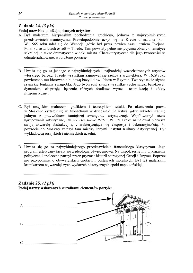 Pytania - historia sztuki, p. podstawowy, matura 2010-strona-14