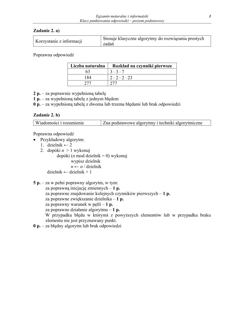 Odpowiedzi - informatyka, p. podstawowy, matura 2010-strona-03