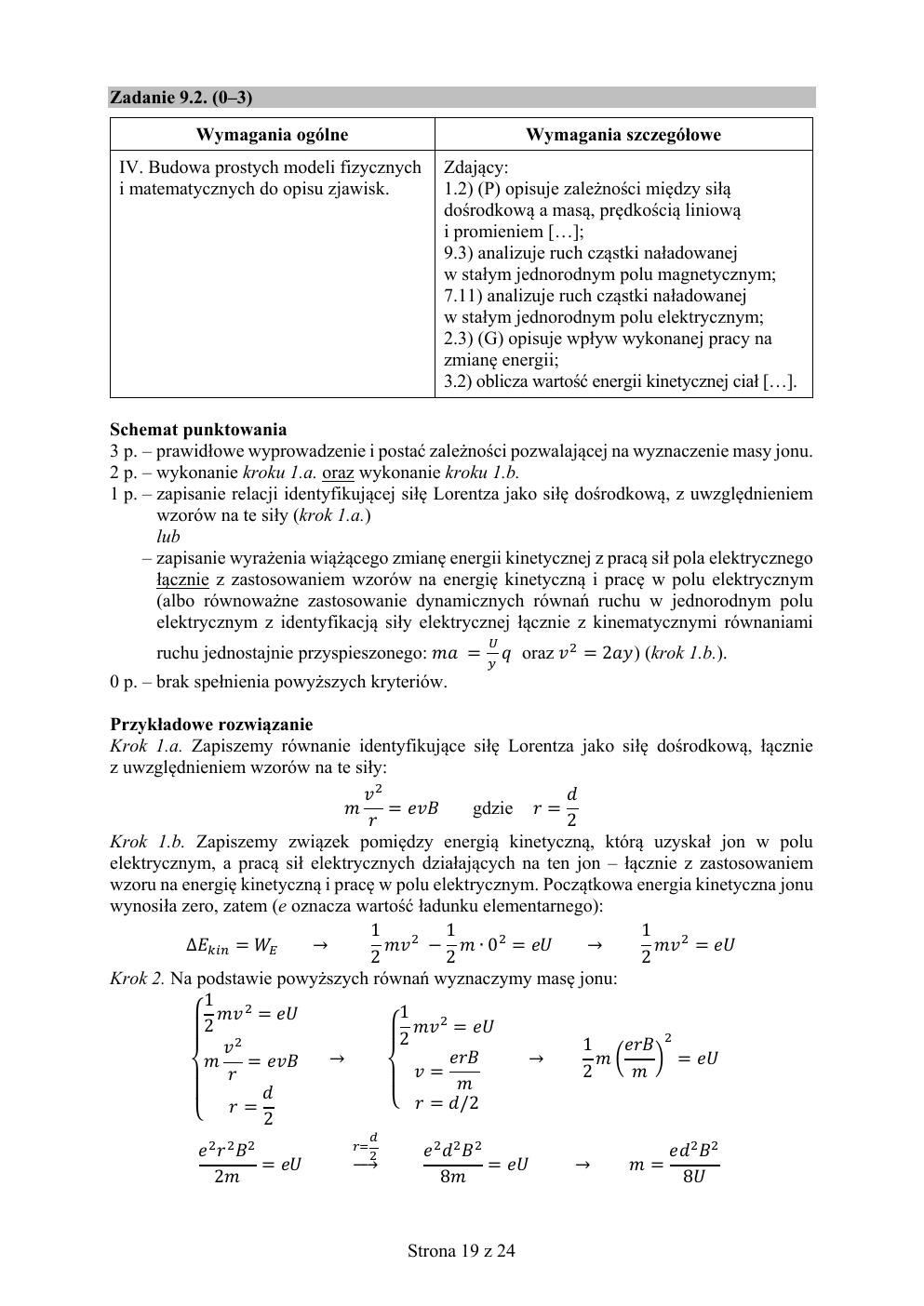 fizyka rozszerzony - matura 2019 - odpowiedzi-19