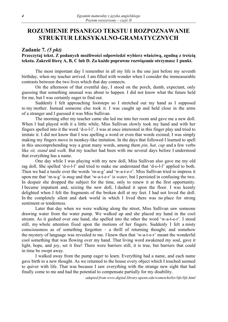 Pytania - jezyk angielski, p. rozszerzony, matura 2010 cz2-strona-04
