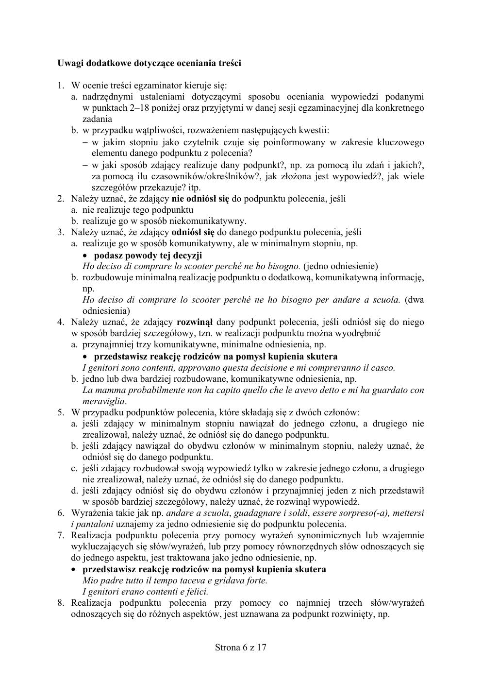 włoski podstawowy - matura 2019 - odpowiedzi-06