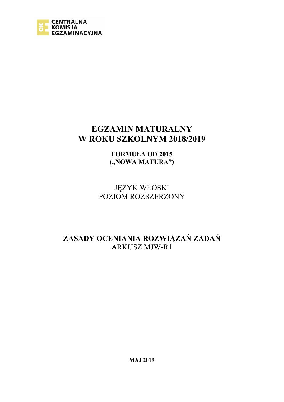 włoski rozszerzony - matura 2019 - odpowiedzi-01