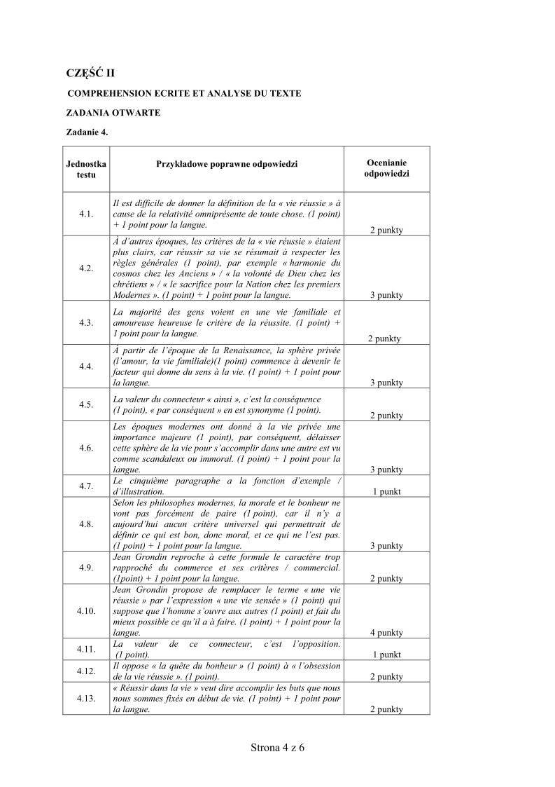 Odpowiedzi - jezyk francuski w klasach dwujezycznych , matura 2010-strona-04