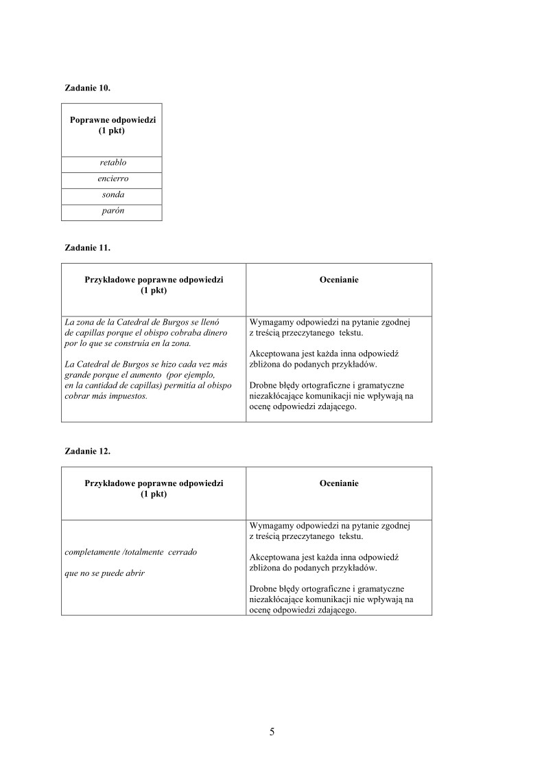 Odpowiedzi - jezyk hiszpanski w klasach dwujezycznych , matura 2010-strona-05