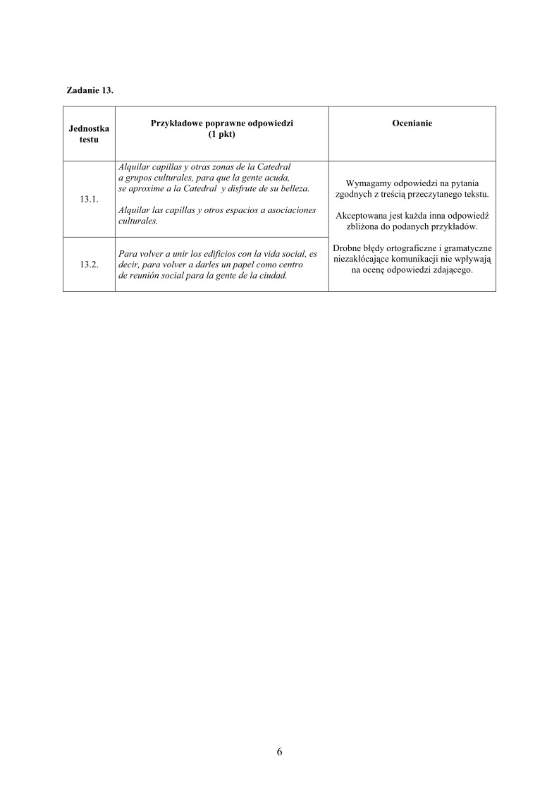 Odpowiedzi - jezyk hiszpanski w klasach dwujezycznych , matura 2010-strona-06