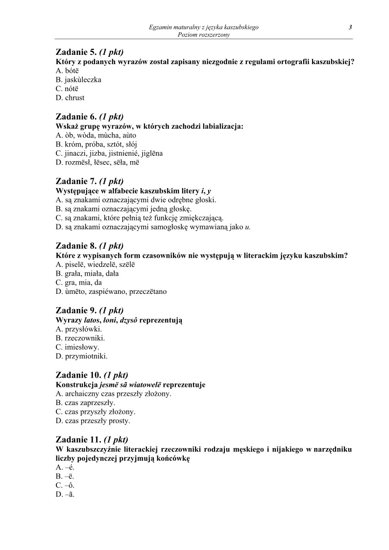 Pytania - jezyk kaszubski, p. rozszerzony, matura 2010-strona-03
