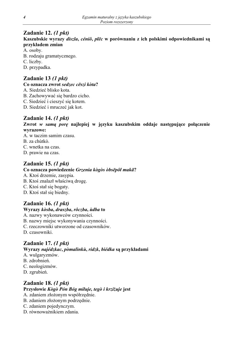 Pytania - jezyk kaszubski, p. rozszerzony, matura 2010-strona-04