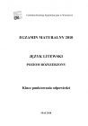 miniatura Odpowiedzi - jezyk litewski, p. rozszerzony, matura 2010-strona-01