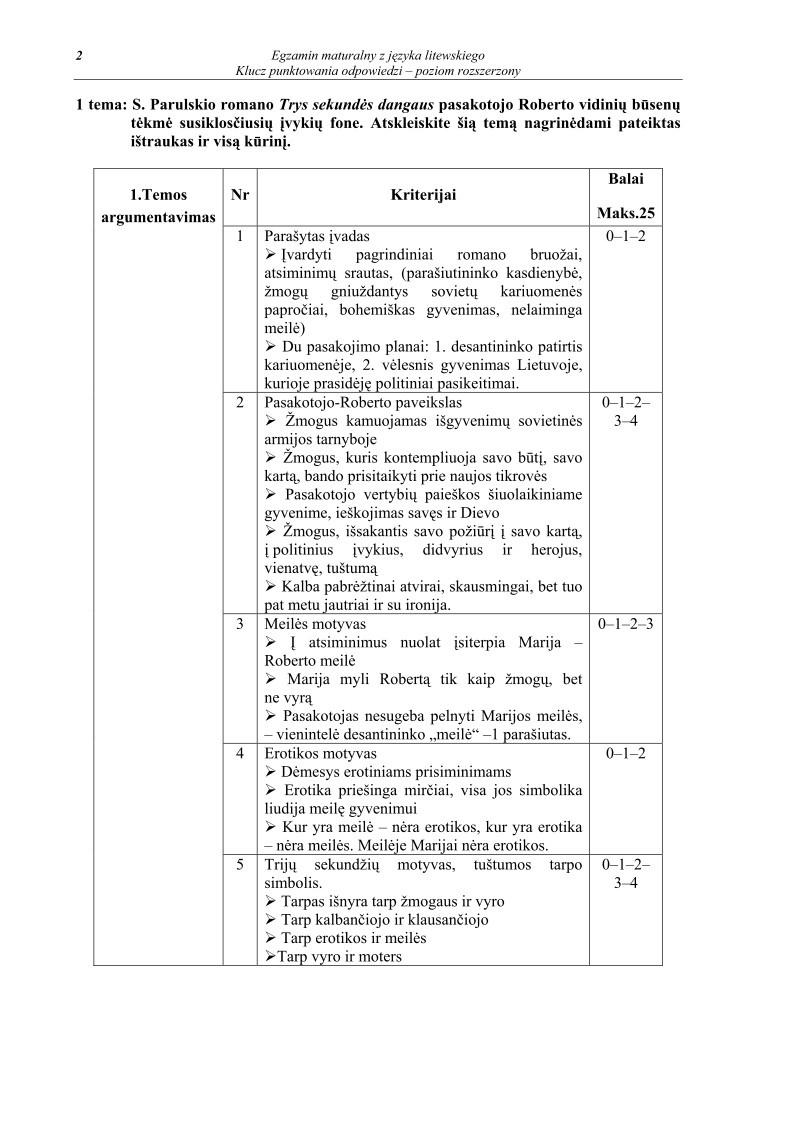 Odpowiedzi - jezyk litewski, p. rozszerzony, matura 2010-strona-02